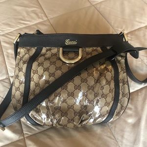 GUCCI Beige/Ebony Crossbody Bag
